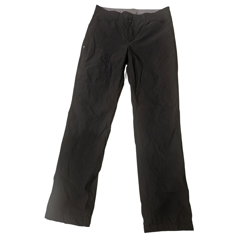 Eddie Bauer Pants Mens 34x34 Black Fleece Lined Tech Cargo Stretch Winter